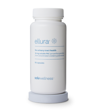 Ellura 90 count cranberry supplement for UTI prevention and relief
