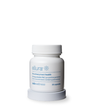 Ellura cranberry supplement for UTI prevention and relief